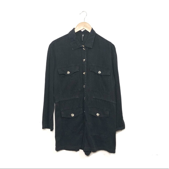 Zara | Button Down Romper - Picture 6 of 6